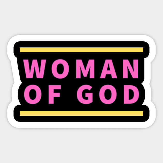 Woman Of God | Christian Typography Sticker by All Things Gospel